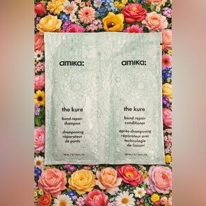 🦋 amika: The Kure Bond Repair Shampoo & Conditioner (20 ml each- Travel size)